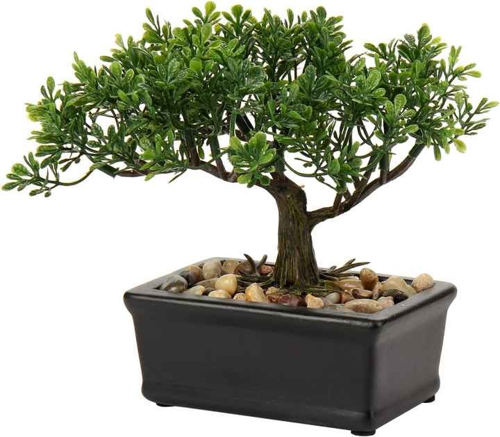 Artificial Bonsai Tree Juniper Faux Plants Indoor Small Fake Plants Decor with Ceramic Pots for Shelf Bedroom Decorations.