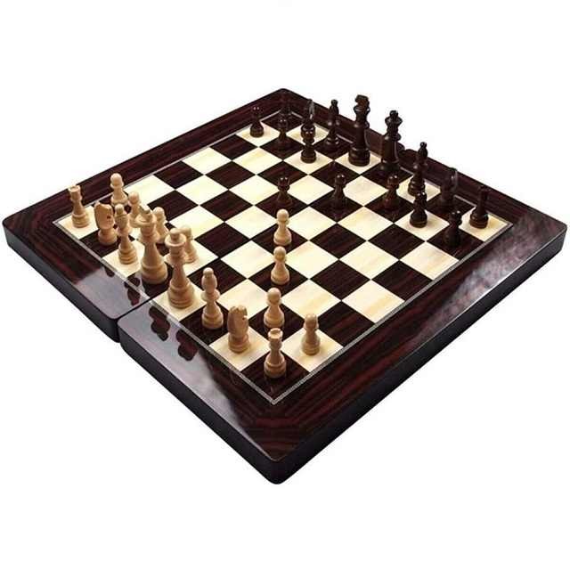 Hot Customization Solid Wood Chess Board With Simple Finished Anti-scratch International Chees Set Gift Ornament for Adult